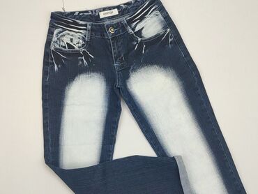 dżinsowe spódnico spodnie: Jeansy, S, stan - Dobry