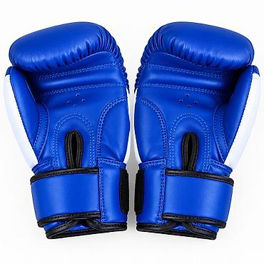 kik boks: Uşaq boks əlcəkləri – Venum, 4 oz - Rəng: mavi/ağ, iri Venum loqosu - — 3
