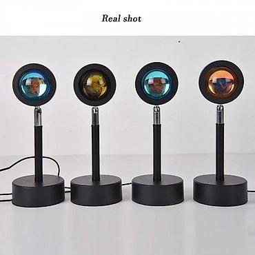 staklene case maxi: 🌅 NOĆNA LAMPA – SUNSET / RAINBOW PROJEKTOR LED USB Lampa – Zalazak — 5