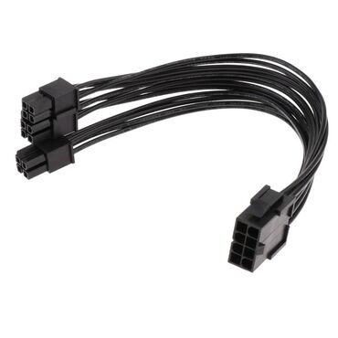 кабели и переходники для серверов 3 м: Кабель питания для видеокарты 8 pin (female) - 2 Х (2+6) pin (male)