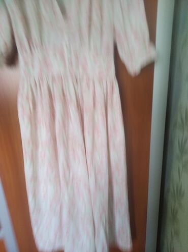 лапша платье: Повседневное платье, Корея, Лето, Короткая модель