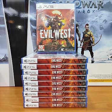 Видеоигры и приставки: PS5 oyun diski: Evil West - Platforma: PlayStation 5 (PS5) fiziki — 1