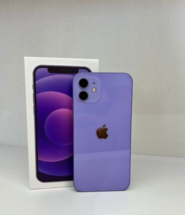 айфон 12 миний: IPhone 12, Б/у, 128 ГБ, Deep Purple, Чехол, Защитное стекло, 84 %