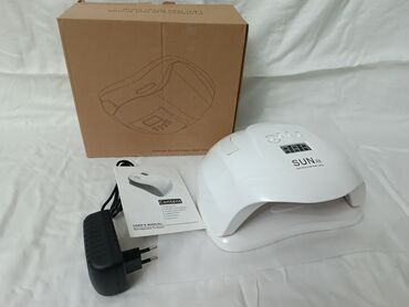 Dırnaq qurutma lampaları: SUN 5S brendinə məxsus, dırnaqlar üçün UV LED lampası. Ağ rəngdədir və — 9