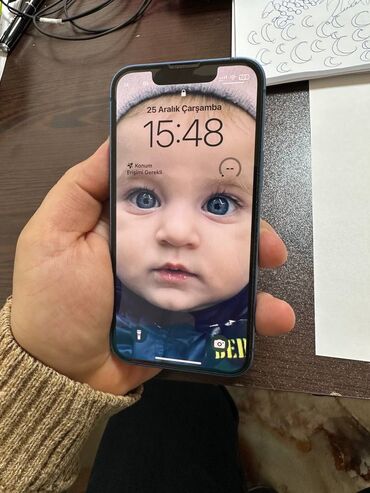 Apple iPhone: IPhone 13 mini, 128 GB, Pacific Blue, Barmaq izi, Simsiz şarj, Face ID