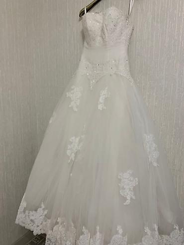 Свадебные платья: Свадебное платье, 2XL, Рукава прозрачные, С шубкой, Трансформер, Шифон, А-силуэт, Кружево, Стразы, Пайетки, Б/у — 6