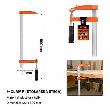 KMT Plastični drška štap za F za drvo 9367620 Opis: F-clamp
