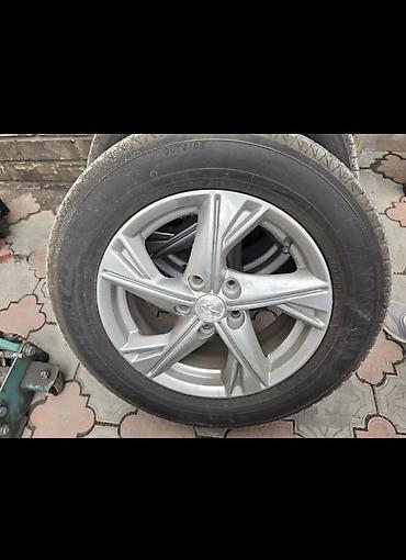 Транспорт: Комплект из 4 колес в сборе: легкосплавные диски Hyundai + жырные шины — 1