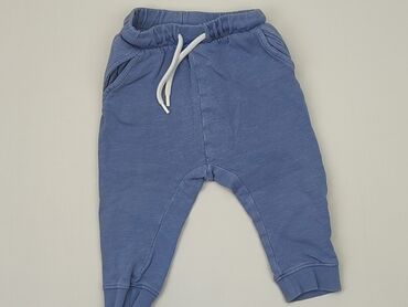 spodnie dzwony dla chłopca: Spodnie dresowe, H&M, 9-12 m, stan - Dobry