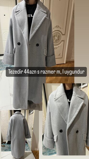 женское пальто: Пальто 9Fashion Woman, S (EU 36), цвет - Серый