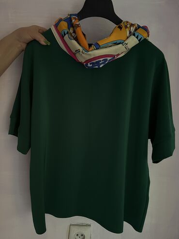 блузка размер 50: Блузка, Однотонный
