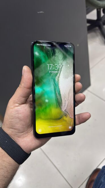 gence telfon: Samsung Galaxy A50, 16 GB, rəng - Qara, Sensor, İki sim kartlı, Face ID