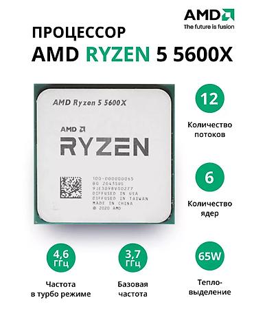 Процессор для ПК, Новый, AMD Ryzen 5, 6 ядер