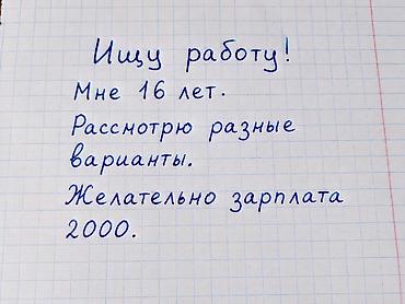 студентов: Ищу работу. Возраст: 16 лет. Готов(а) рассмотреть разные варианты — 1