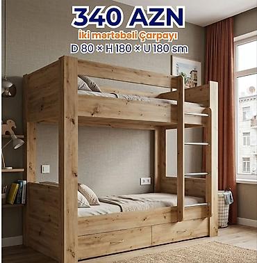 nərdivan qiymətləri: Oğlan və qız üçün, Yeni, Çarpayı, Matras ilə, Siyirməli, Laminat — 1