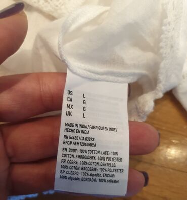 Bluze: American Eagle, L (EU 40), Pamuk, bоја - Bela — 6