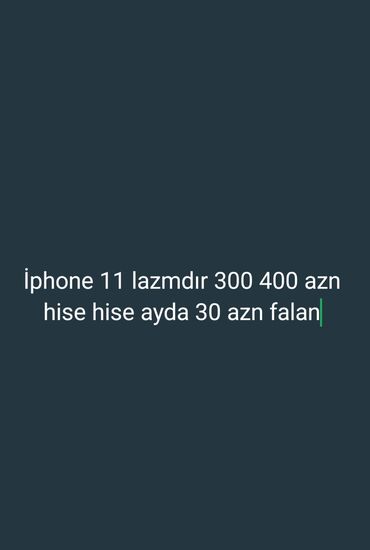 Samsung: IPhone 11, 128 GB, Desert Titanium, Hissə-hissə ödəniş