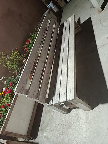skamya satilir: Taxta bağ skamyası - Material: möhkəm taxta taxtalardan yığılmış iki — 2