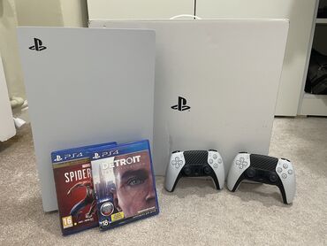 PS5 (Sony PlayStation 5): PlayStation 5 (Fat versiyası) – 825 GB yaddaşla satılır Cihaz tam