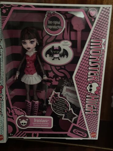 kapüşonlu saçaqlı uşaq xalatları: Кукла Monster high Draculaura Монстер Хай Дракулаура Reproduction 2024