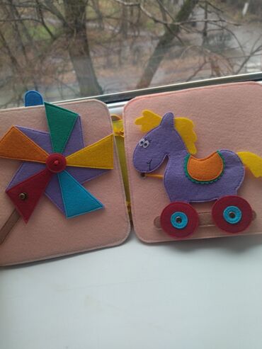 Детские книги: Детская развивающая книга из фетра. Подходит для детей от 1 года — 3