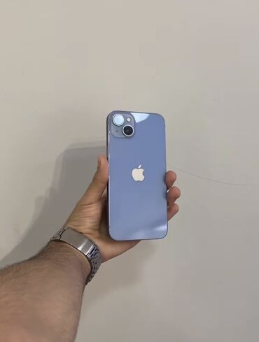 Apple iPhone: IPhone 14, 256 GB, Mavi, Zəmanət, Face ID, Sənədlərlə