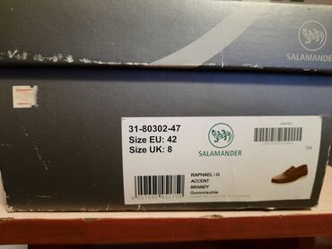 обувь 43 размер: Продаю б/у туфли фирмы Саламандер. Практически не одевал. Размер 41 но
