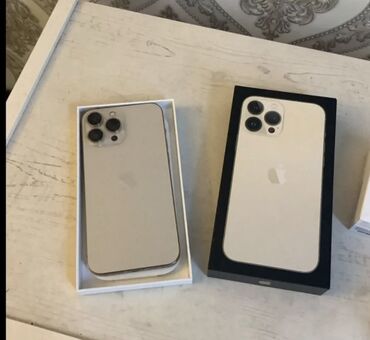 mini itx плата: IPhone 13 Pro, Колдонулган, 128 ГБ, Matte Gold, Каптама, Куту, 83 %