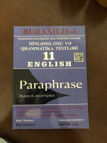 dəyanət ingilis dili kitabı: İngilis dili Qarakişiyev buraxılış-4 yaxşı vəziyyətdədir