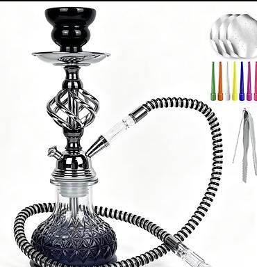 gumush: Premium nərgilə dəsti - Material: yüksəksəviyyəli paslanmayan polad — 1