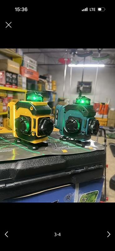 Лазерный уровень 3D/4D с зелёным лучом Профессиональный