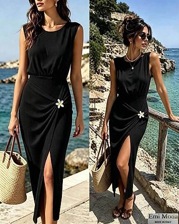 baletanke devojcice: Elegantna midi letnja haljina Emi Moda – Made in Italy - Kroj: bez — 2