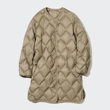 uniqlo куртка женская зимняя: Пуховик, По колено, Корея, XL (EU 42)