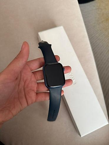Смарт-часы: Apple Watch, цвет тёмно‑синий (корпус и силиконовый ремешок), в — 2