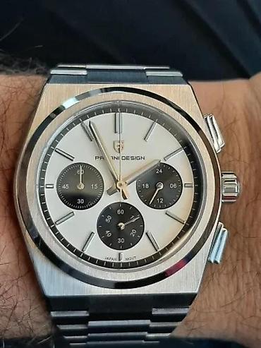 Ručni satovi: PAGANI DESIGN PD-1761 - Panda - Bela - Tissot PRX homage Potpuno nov — 1