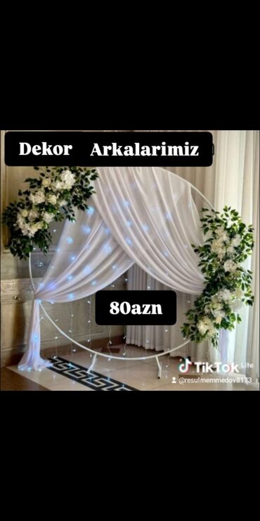 Tekstil: Dekor arxa fonları - Fotozonalar, nişan, xınayaxdı, toy, ad günü və