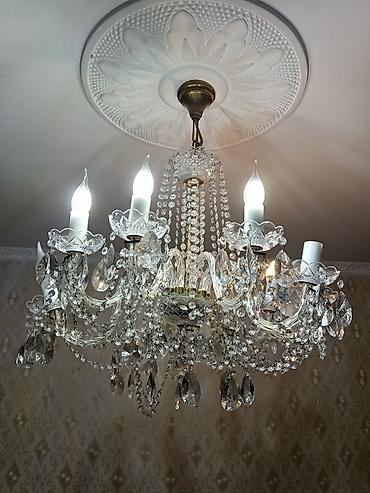 priz: Çılçıraq, 8 lampa, Xrustal — 5
