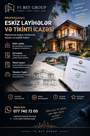 tap az səki: Eskiz layhələr, Eksterye-İnteryer dizayn xidməti Yüksək keyfiyyətdə və — 1