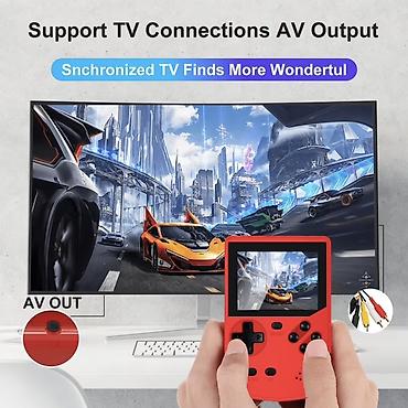 Digər oyun və konsollar: Retro Game Pocket Player – 3.0" TFT 8-bit əl oyun konsolu (qırmızı) — 2