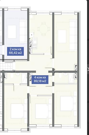 Продажа квартир: 4 комнаты, 90 м², Ошский рынок / базар Индивидуалка, 2 этаж, Евроремонт — 3