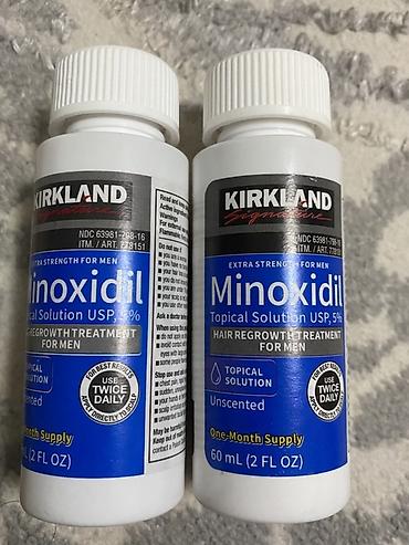 derma roller: Набор для стимуляции роста волос: Kirkland Signature Minoxidil 5% + — 1