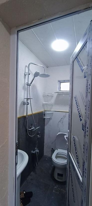 studio menziller: 2 otaqli mənzil – mətbəx, qonaq otağı və sanitar qovşaq ilə - Plan: 1 — 2