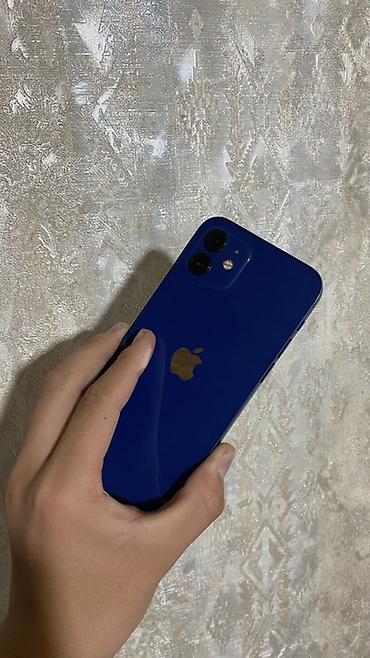 Apple iPhone: IPhone 12, Б/у, 256 ГБ, Синий, Защитное стекло, Чехол, 75 % — 1