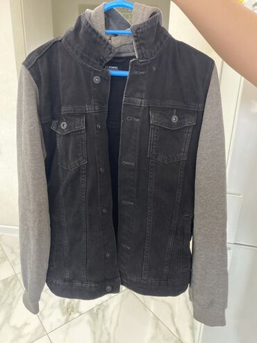 толстовка размер m: Демисезонная джинсовка куртка размер 46
