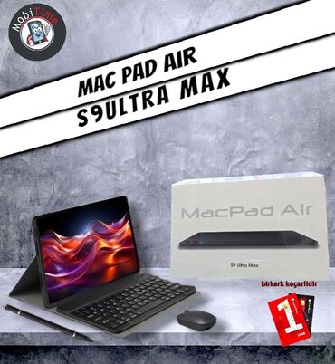 Digər planşetlər: Yəni Mac Pad Air S9 Ultra Max😍 ✅ Prosessor: Ultra sürətli emal üçün