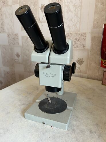 бу видеонаблюдения: Микроскоп МБС-9, СССР, экспортный вариант, сменные окуляры 6х, 8х