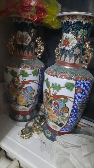 ваза посуда: Китайская ваза 60 см,красивый декор для дома,отличный подарок. очень