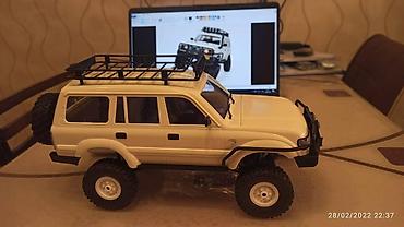 transmitter: WPL C54 Toyota Land Cruiser LC80. Qirmizi rengide — 6