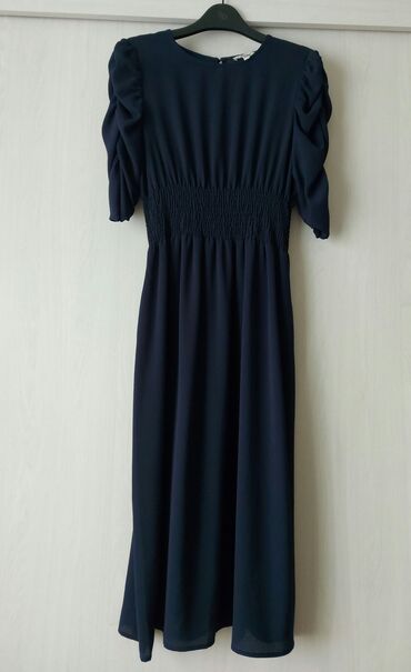 женские летние рубашки с длинным рукавом: Вечернее платье, Длинная модель, Вискоза, С рукавами, M (EU 38), L (EU 40)