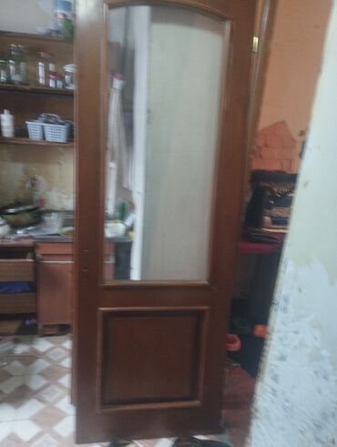 Otaq qapıları: Taxta qapı və qutu-komplekt размер:80/220 - Material: ağac (qəhvəyi — 7